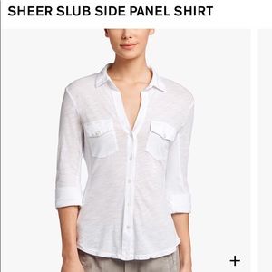 James perse slub side panel shirt